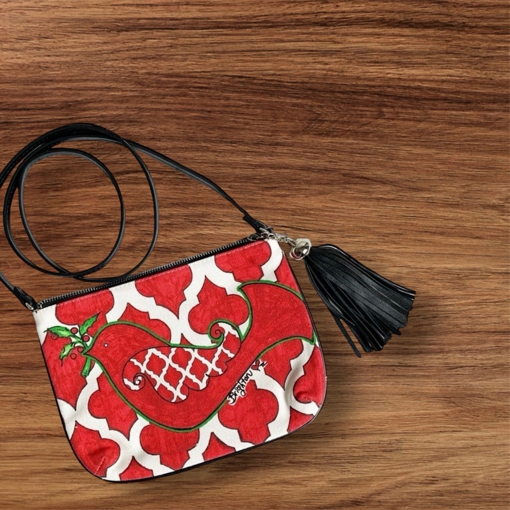Brighton Love Dove Pouch Crossbody Tassel Holiday Collection bag